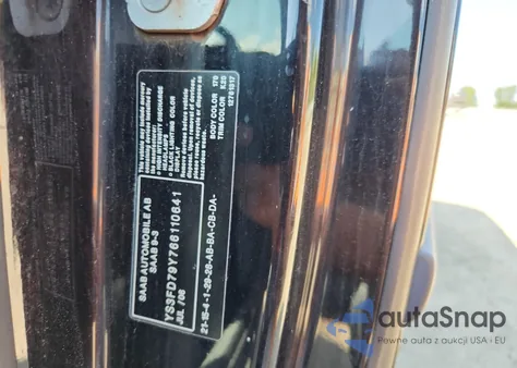 2006 Saab 9-3 from USA, damaged, VIN YS3FD79Y766110641